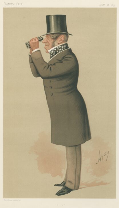 Turf Devotees; ‘G. P.’, Mr. George Payne, September 18, 1875 by Carlo Pellegrini