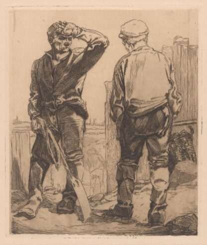 Twee arbeiders by Johannes Josephus Aarts