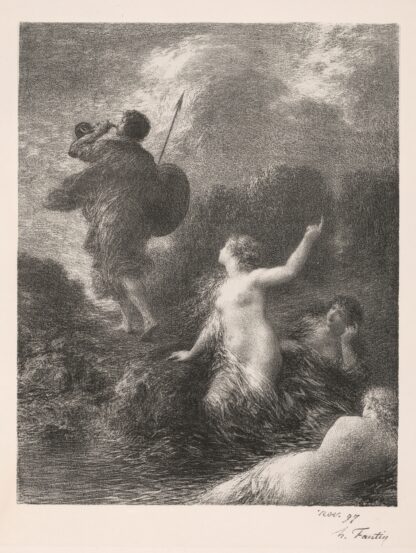 Twilight of the Gods; Siegfried and the Rhine Maidens by Henri Fantin-Latour