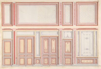 Two designs for wall panels by Jules-Edmond-Charles Lachaise