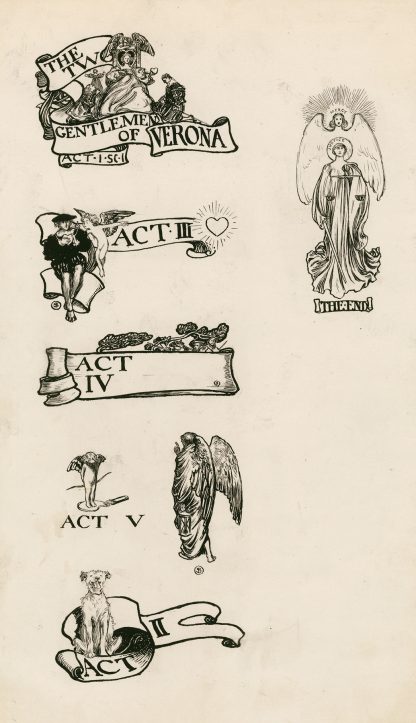 Two gentlemen of Verona; Headings by Byam Shaw