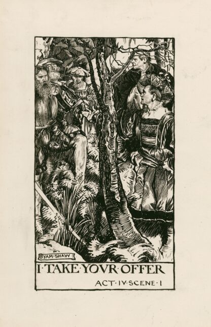 Two gentlemen of Verona; I take your offer Act IV Scene I by Byam Shaw