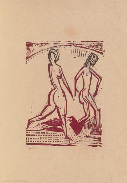 Two Girls Bathing by Ernst Ludwig Kirchner