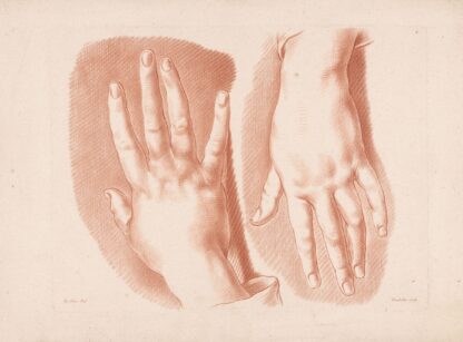 Two hands by Louis-François Roubiliac
