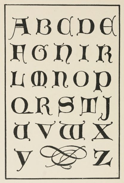 Uncial Gothic initials 3 by Frank Chouteau Brown