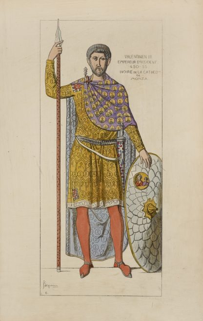 Valentinien III Empereur d’Occident 450-55. Ivoire de La Cathedrale de Monza. by Raphaël Jacquemin