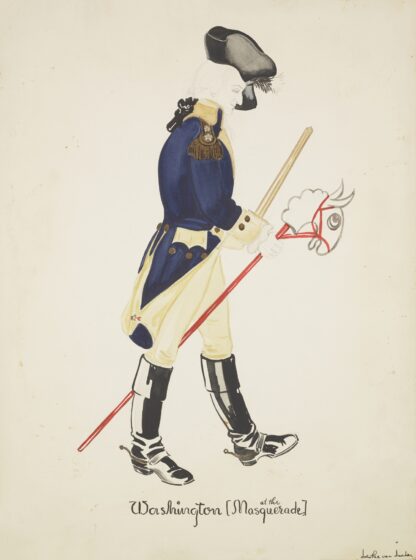 Valley Forge: Washington at the Masquerade by Dorothe van Dunker