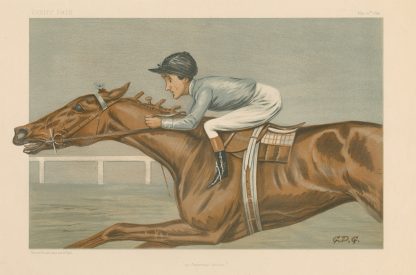 Vanity Fair; Jockeys; ‘An American Jockey’, Tod Sloane, May 25, 1899 by Godfrey Douglas Giles