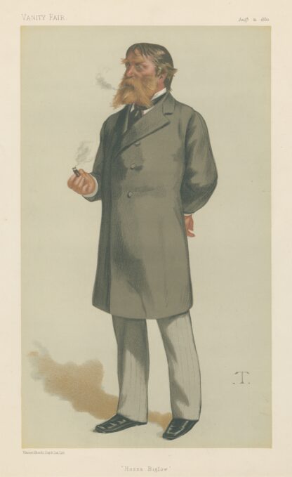 Vanity Fair; Literary; ‘Hosea Beglow’, James Russell Lowell, August 21, 1880 by Théobald Chartran