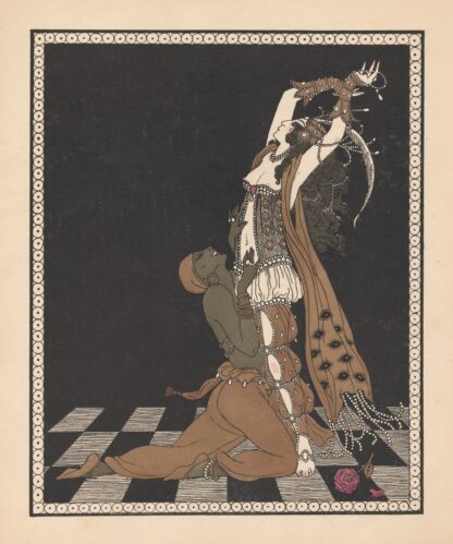 Vaslav Nijinsky and Ida Rubinstein in Schéhérazade by George Barbier