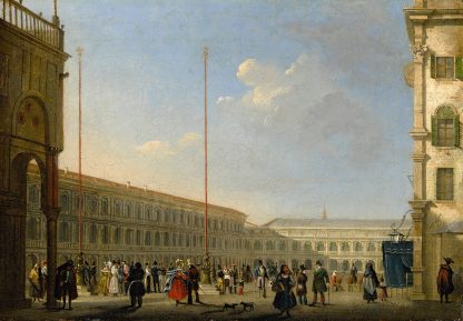 Venice, A View Of Piazza San Marco From Piazzetta Dei Leoncini by Giuseppe Canella