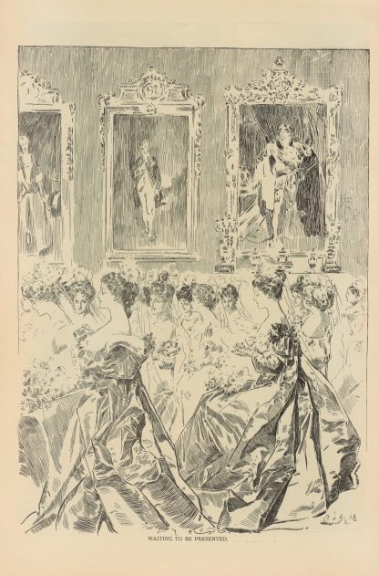 Waiting to be presented by Charles Dana Gibson