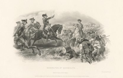 Washington at Monmouth. by Felix Octavius Carr Darley
