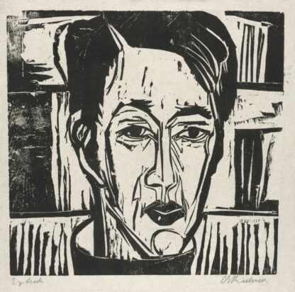 Wehrlin, Facing front by Ernst Ludwig Kirchner