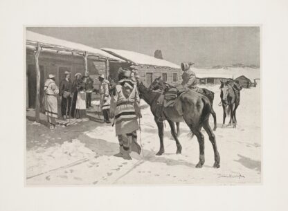 White man’s Big Sunday–Indian visitors on Thanksgiving Day by Frederic Remington