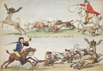 Who kills first for a crown by Thomas Rowlandson