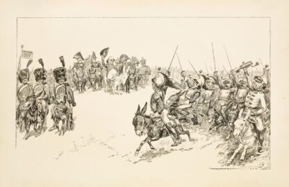 William Jennings Bryan as a general, cheered by his army on the field. by William Henry Walker