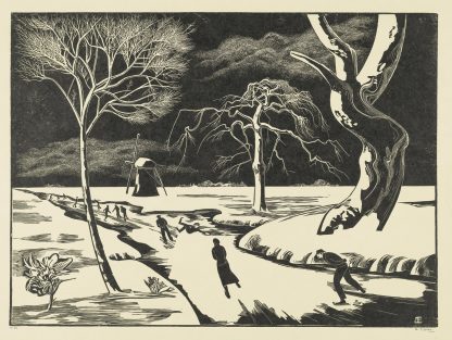 Wintergezicht, folio by Bernard Essers