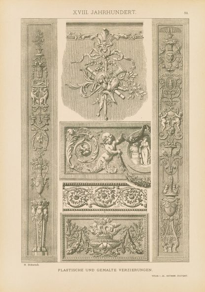 XVIII. Jahrhundert – Plastische und gemalte Verzierungen by Heinrich Dolmetsch