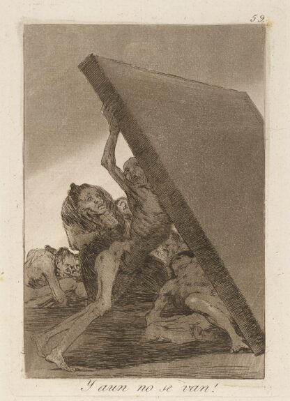 Y aun no se van! by Francisco de Goya