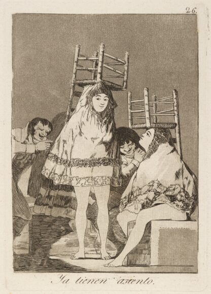 Ya tienen asiento. by Francisco de Goya