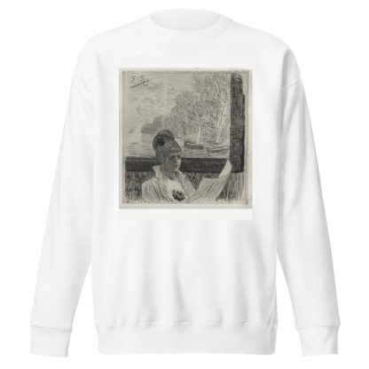 Young Woman by Félicien Rops Sweatshirt