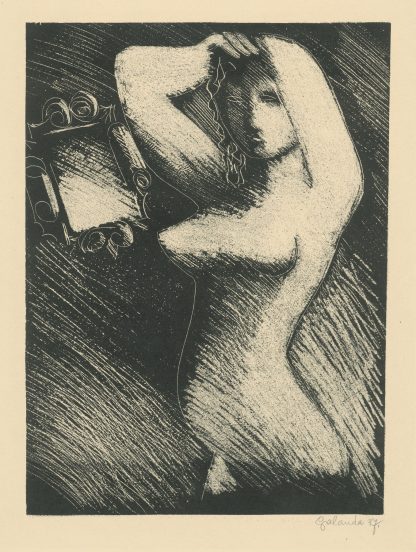 Žena pred zrkadlom by Mikuláš Galanda