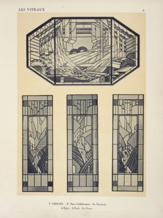 1, La tapisserie, au Pavillon de Limoges ; 2, L’Église ; 3, L’École by Jacques Gruber