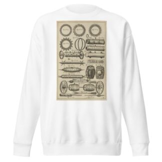 Plate X: Military pyrotechnics by Jacob van Meurs Sweatshirt