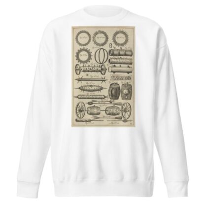 Plate X: Military pyrotechnics by Jacob van Meurs Sweatshirt