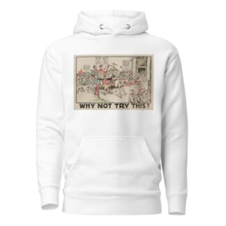 Why Not Try This by Carey Cartoon Service Hoodie