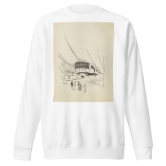 Vier mannen bekijken een luchtschip by F. Ockerse Sweatshirt