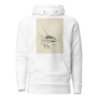 Vier mannen bekijken een luchtschip by F. Ockerse Hoodie