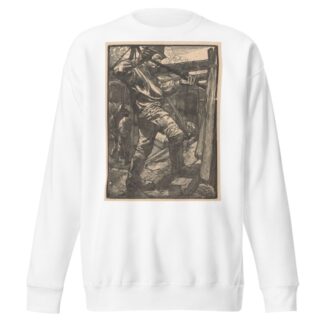 Wrikkende arbeider by Johannes Josephus Aarts Sweatshirt