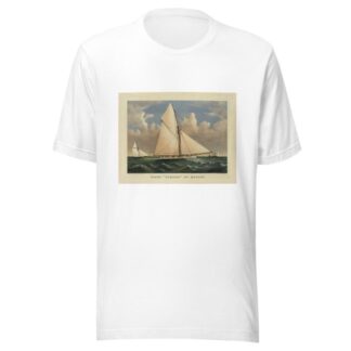 Yacht ‘Puritan’ of Boston by Currier & Ives. T-Shirt