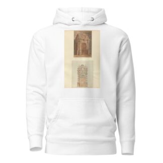 a. Doorway in one of the Rooms at Montacute House : b.Door of Library at Montacute House by John Buckler Hoodie