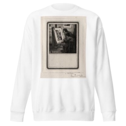 The Print Collector by Auguste Brouet Sweatshirt