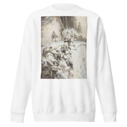 Field exercise in the mountains by Adolf Wald Sweatshirt