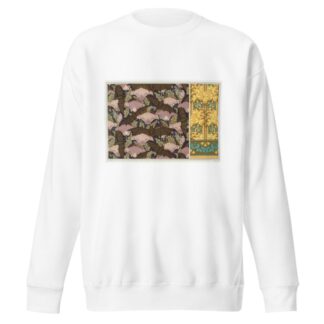 Chauves-souris et pavots, tenture. Papillons et campanules, papier peint. by Maurice Pillard Verneuil Sweatshirt