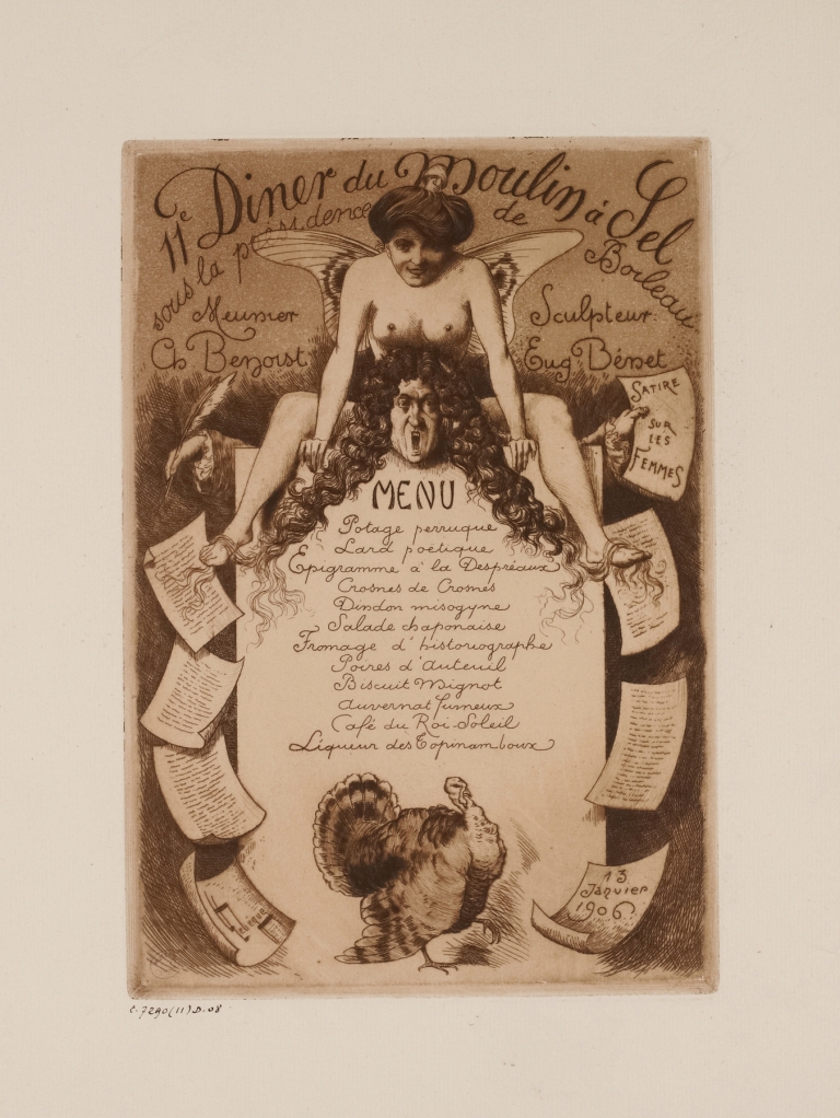 11e dîner du Moulin à Sel, le 13 janvier 1906, sous la présidence de Boileau by Léon Lebègue