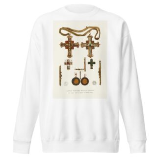 Tsarskii napersnyi krest i ‘zolotoi’, pozhalovannyi kniaziu V.V. Golitsynu za Krymskii pokhod by Fedor Grigoryevich Solntsev Sweatshirt