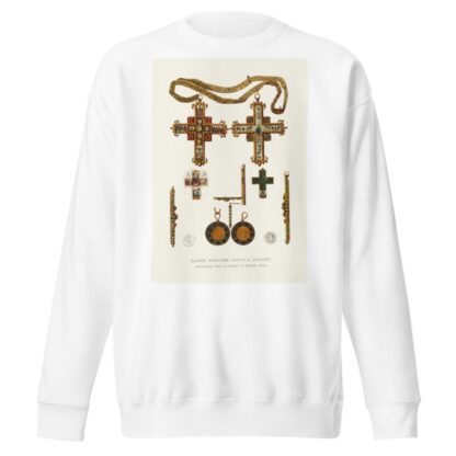Tsarskii napersnyi krest i ‘zolotoi’, pozhalovannyi kniaziu V.V. Golitsynu za Krymskii pokhod by Fedor Grigoryevich Solntsev Sweatshirt
