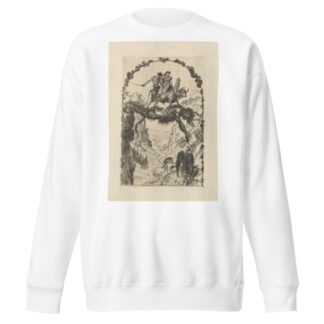 Neujahrskarte Teufelsbrücke by Albert Welti Sweatshirt