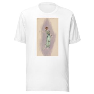 Woman’s costume; Long green dress, 1 by Will R. Barnes T-Shirt