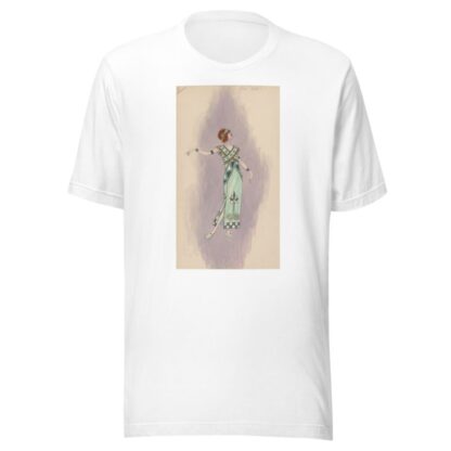 Woman’s costume; Long green dress, 1 by Will R. Barnes T-Shirt