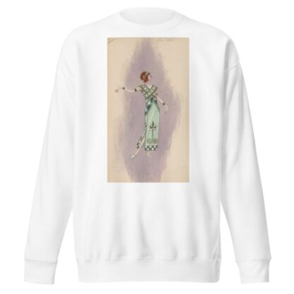 Woman’s costume; Long green dress, 1 by Will R. Barnes Sweatshirt