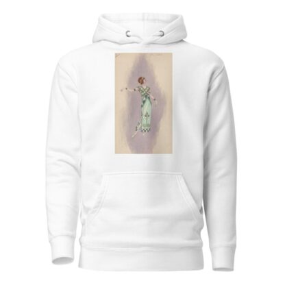 Woman’s costume; Long green dress, 1 by Will R. Barnes Hoodie