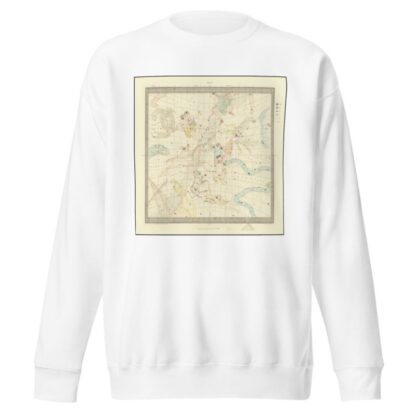Taurus, Cancer, Orion, Gemini, Monoceros, Argo, Hydra, Canis Major, Lepus by William Barnard Clarke Sweatshirt