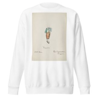 Pinocchio: Blue coat with white collar by Paul Cadorette Sweatshirt