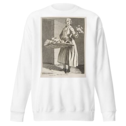 Flower Vendor by Edmé Bouchardon Sweatshirt